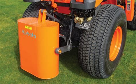 mini skid steer counterweight|suitcase weights for compact tractors.